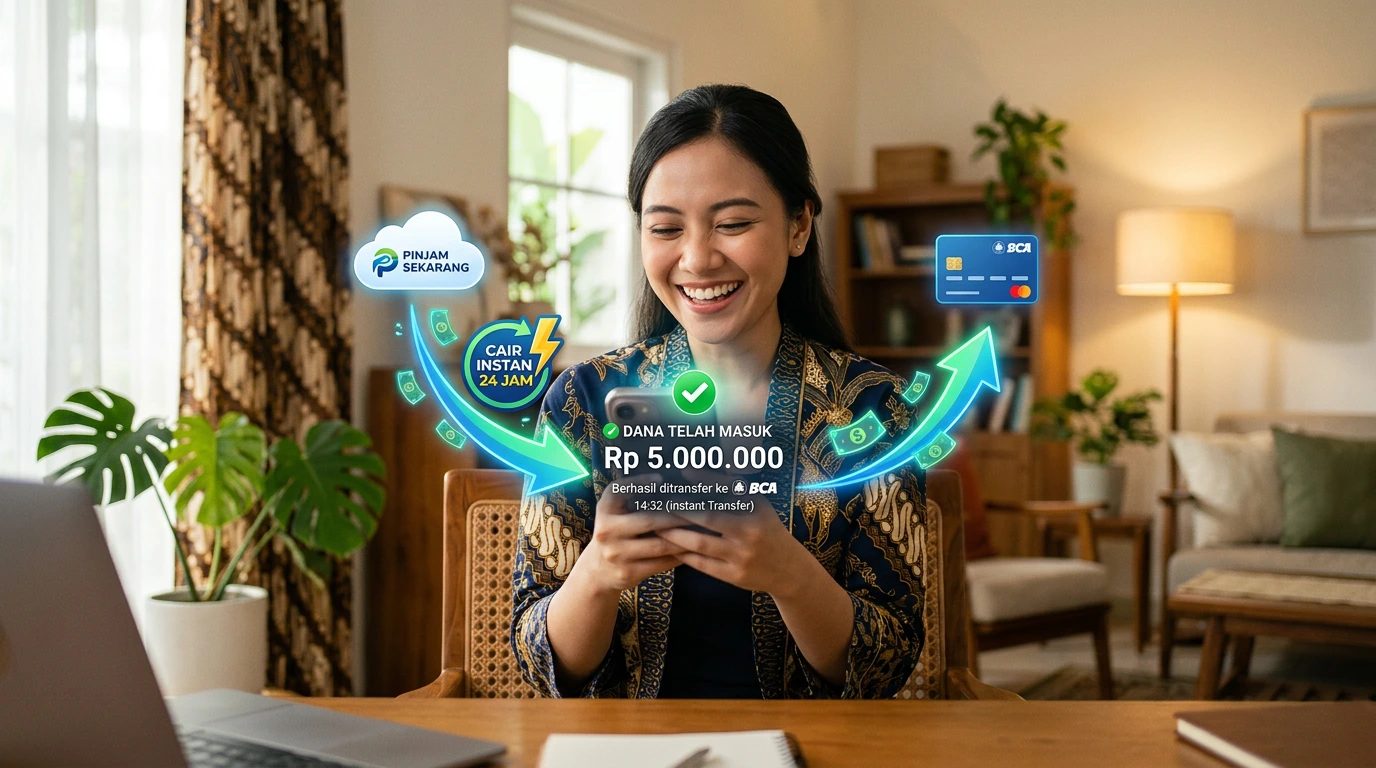 Proses pencairan dana disbursement pinjaman online langsung ke rekening bank pribadi debitur melalui platform fintech lending OJK