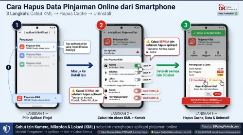 Tutorial cara mencabut izin akses dan menghapus data aplikasi pinjol
